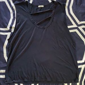 LA Made Blue Muscle Tee large